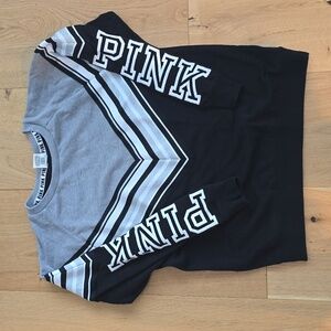 PINK Victoria's Secret Kids Black and Gray Chevron Sweatshirt
